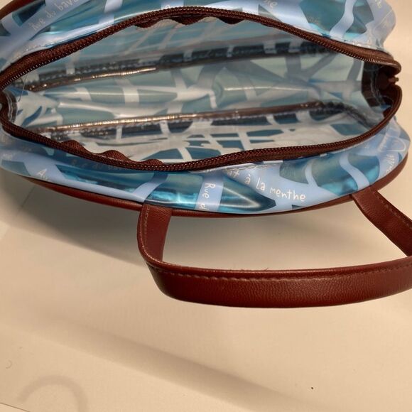 Hello Kitty 2003 by Sanrio Angel Cafe Paris Blue Brown Clear Mini Bag Ra… - Picture 9 of 11